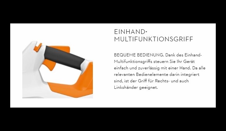 STIHL BGA 86 Akku-Blasgerät Solo AP-Sy. BA020115900