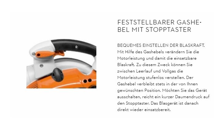STIHL BG 86 Leistungsstarkes Blasgerät 42410111753