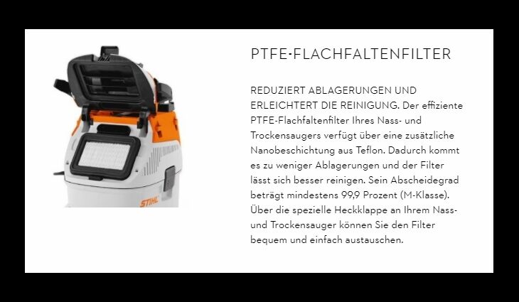 STIHL SE 133 ME - Staubsauger Staubklasse M 47860124430