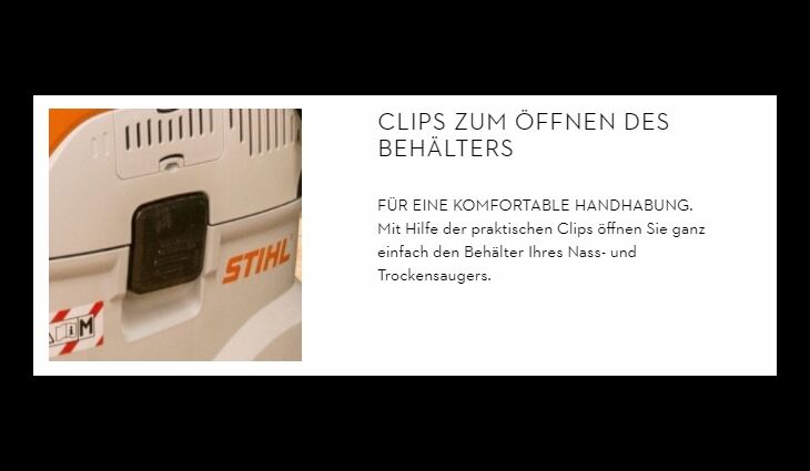 STIHL SE 133 ME - Staubsauger Staubklasse M 47860124430