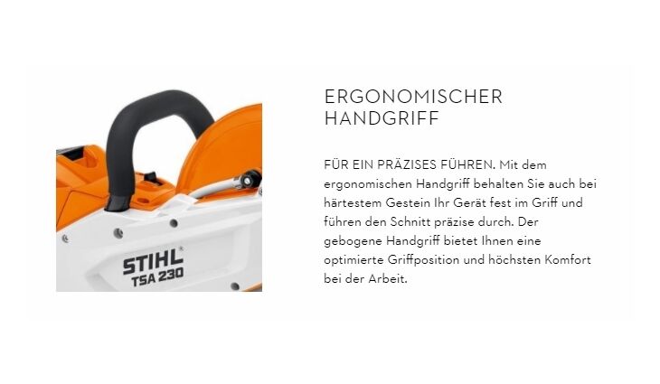 STIHL Akku-Trennschleifer TSA 230 48640116620