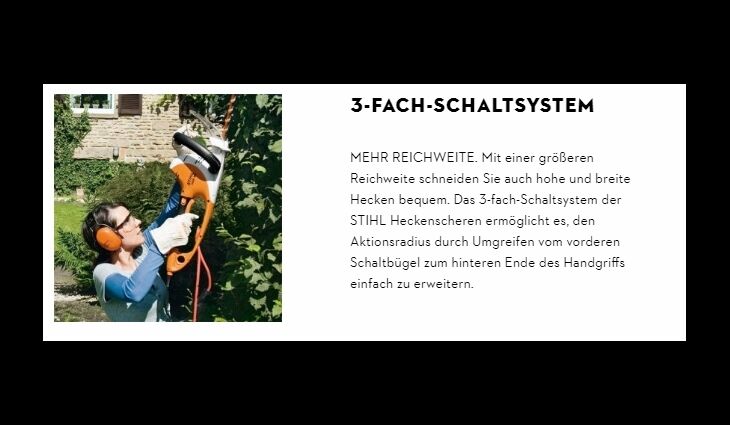 STIHL HSE 61 Elektro Heckenschere 50cm 500W 48120113564