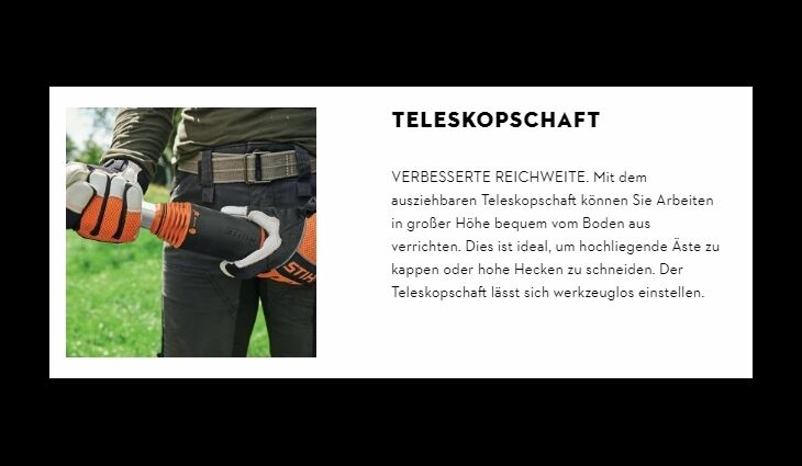 STIHL HT135 Benzin Hochentaster 30cm 41822000198