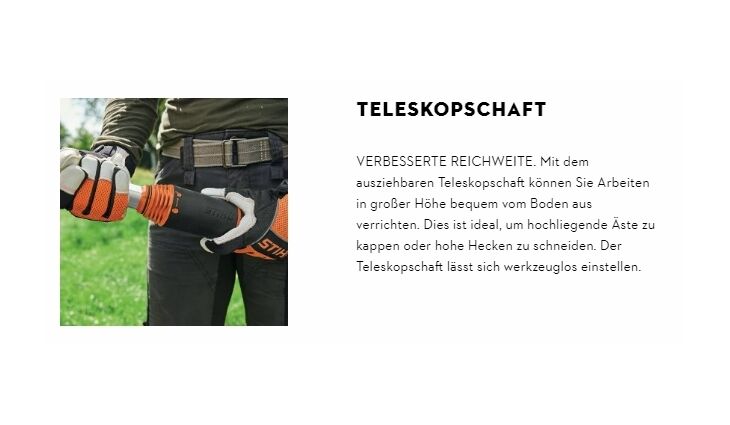 STIHL HT135 Benzin Hochentaster 30cm 41822000198