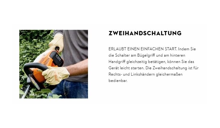 STIHL HSA 50 Heckenschere AK10/AL101 50cm 45210113570