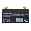 . Multipower Blei-Akku MP1,2-6 Pb 6V / 1,2Ah Faston