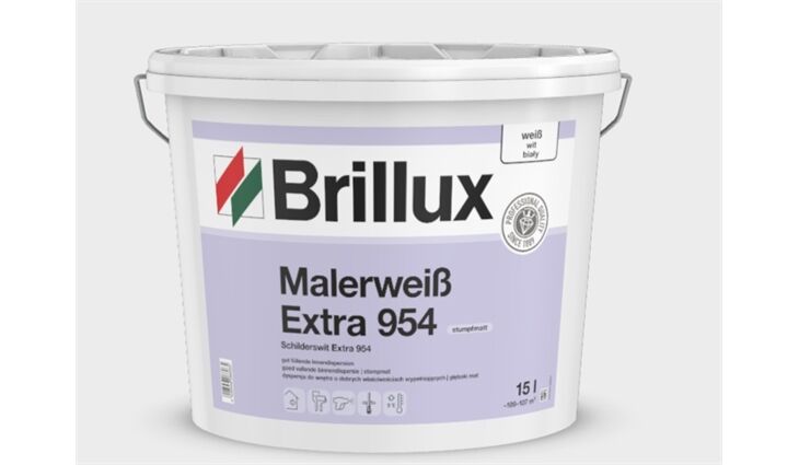 Brillux Malerweiss Extra 954 weiss 15 L