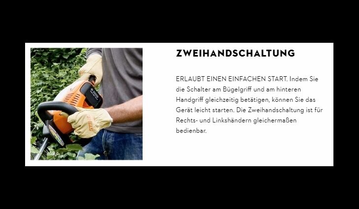STIHL HSA 100 Akku-Heckenschere 60cm HA070113530
