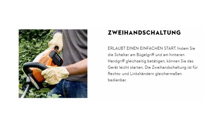 STIHL HSA 100 Akku-Heckenschere 60cm HA070113530