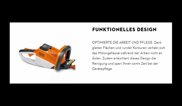 STIHL HSA 100 Akku-Heckenschere 60cm HA070113530