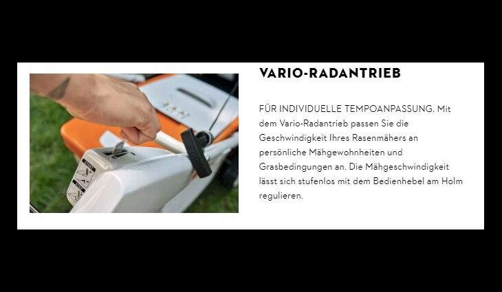 STIHL RM 650 V - Benzin Rasenmäher 63640113401