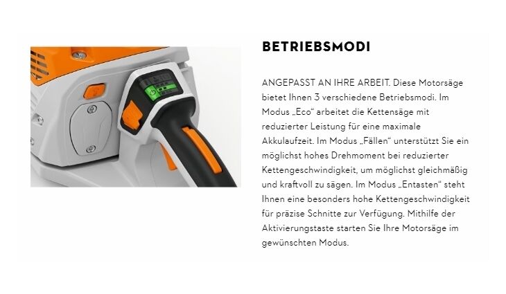 STIHL MSA 300 Akku Motorsäge 35cm AP System