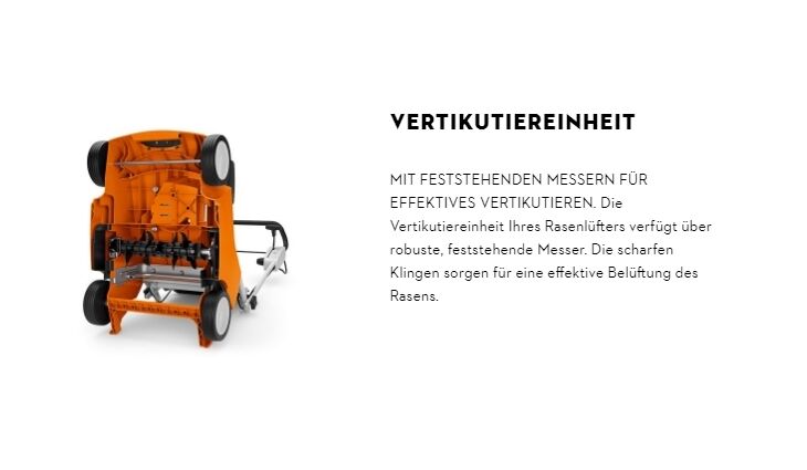 STIHL RLA 240 Akku Rasenlüfter/Vertikutierer Solo-Gerät