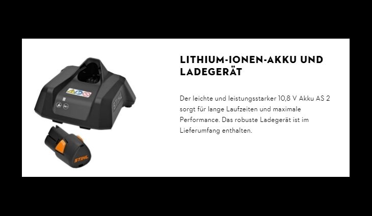 STIHL GTA 26 Set - Handliche Akku-Astschere GA010116910