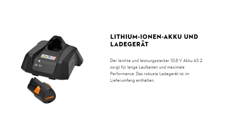 STIHL GTA 26 Set - Handliche Akku-Astschere