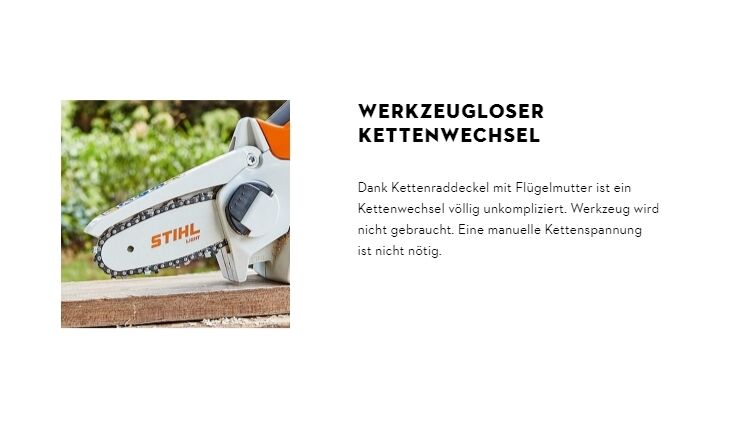 STIHL GTA 26 Set - Handliche Akku-Astschere