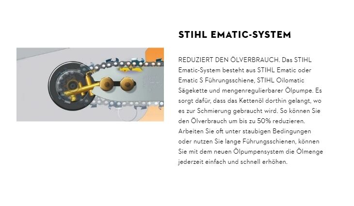 STIHL MS 500I Benzin Motorsäge 63cm 11472000001