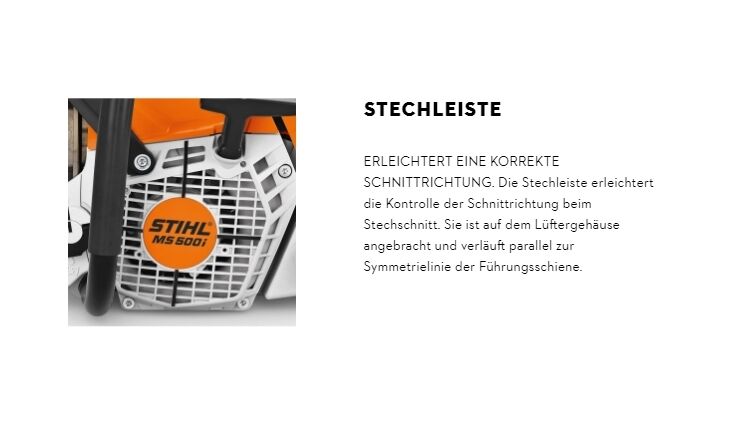 STIHL MS 500I Benzin Motorsäge 63cm 11472000001