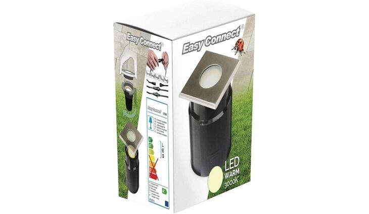 EASY CONNECT Einbaulicht f Betonbo. ww 12x12cm IP 65 MR20 LED 4