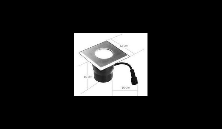 EASY CONNECT Einbaulicht f Holzbod. ww 10x10cm IP 67 MR20 LED 4