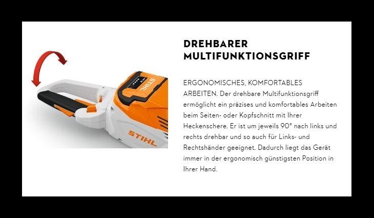 STIHL HSA 60 Akku Heckenschere Solo HA060113530