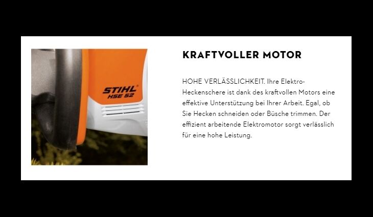 STIHL HSE 52 Heckenschere 50cm 48180113530