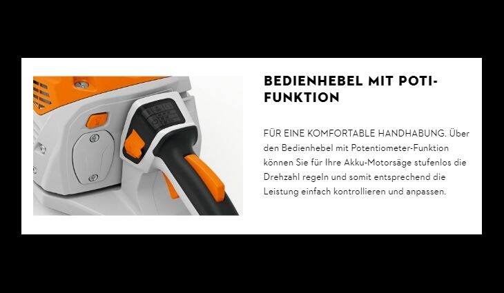STIHL MSA 60 C-B Akku Motorsäge 30cm Solo MA040115800