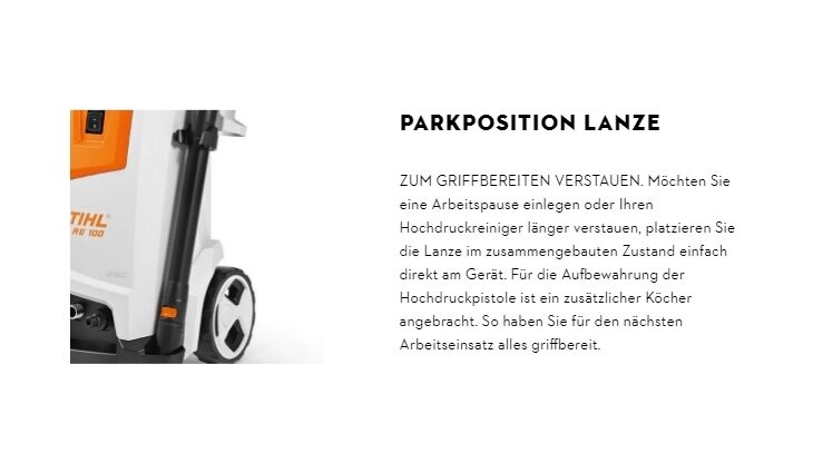 STIHL RE 100 Plus Control Hochdruckreiniger RE020114529