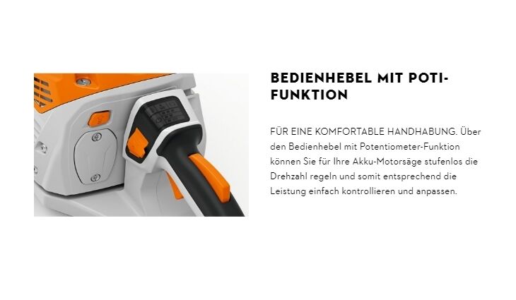 STIHL MSA 220 C-B Akku Motorsäge Solo 40cm AP System