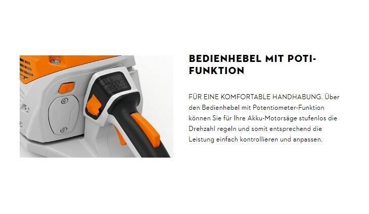 STIHL MSA 220 C-B Akku-Motorsäge Solo 35cm AP System