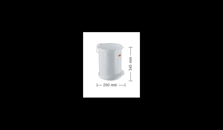 Wesco Treteimer 111 13L weiß 111212-01