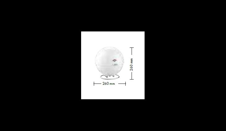 Wesco Brotkasten Superball graphit matt 223101-77