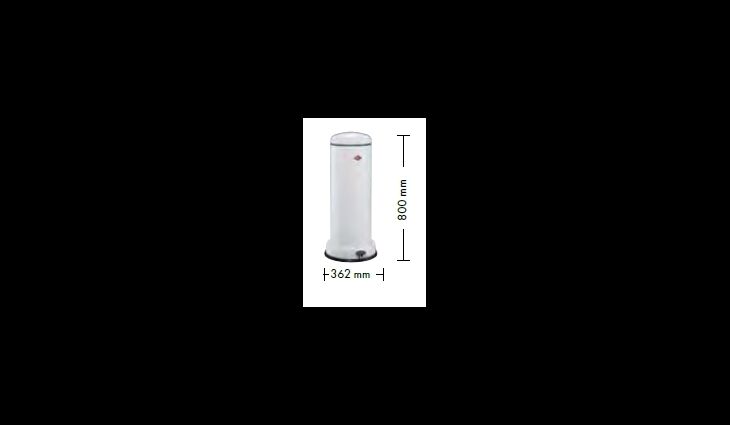 Wesco Big Baseboy 30 Mülleimer 30 L Neusilber 134731-03