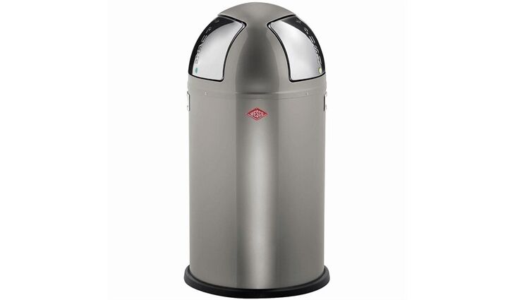 Wesco Push Two Abfallbehälter neusilber 175861-03