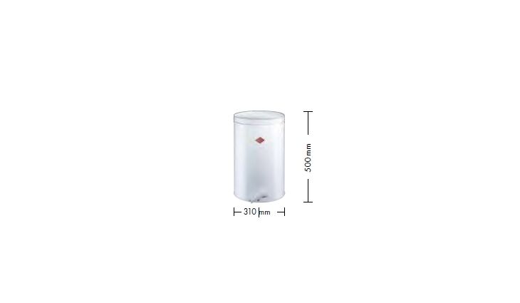 Wesco Gastro-Treteimer 128 weiß 128531-01