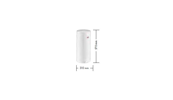 Wesco Gastro-Treteimer 128 weiß 128731-01