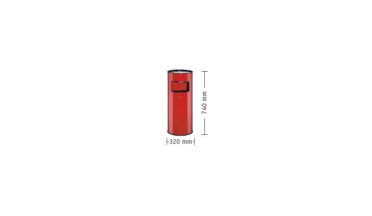 Wesco Standascher 50L / 24L rot 150831-02