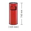 Wesco Standascher 50L rot 150801-02