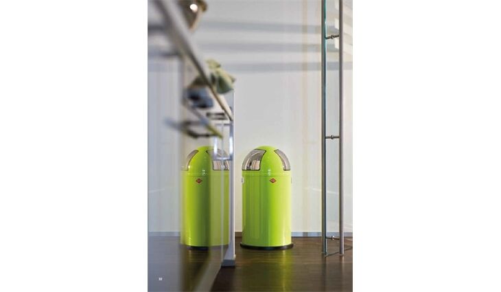 Wesco Push Two Abfallbehälter limegreen 175861-20