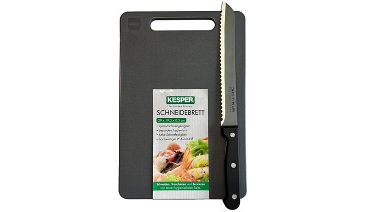 Wesco Breadboy Set inc.Messer/Brett schwarz 222801-62V