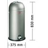 Wesco Kickmaster Maxi Abfallsammler gra.matt 180731-77