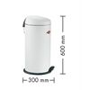 Wesco CAPBOY Maxi Mülleimer121 weiß 121531-01