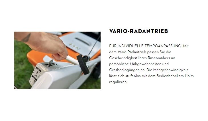STIHL RMA 453 PV Solo Akku Rasenmäher WA420111400