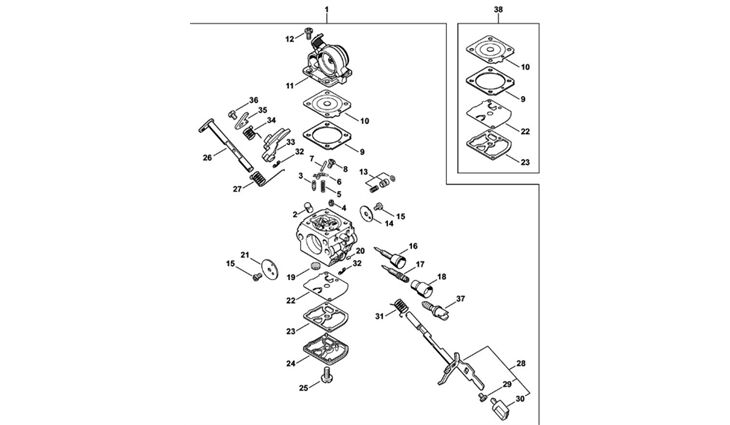 STIHL Vergaser C1Q-S119D 11391200601