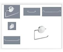 SAM projekt Sonderposten Accesoires 2500 Teile Badetuchhalter