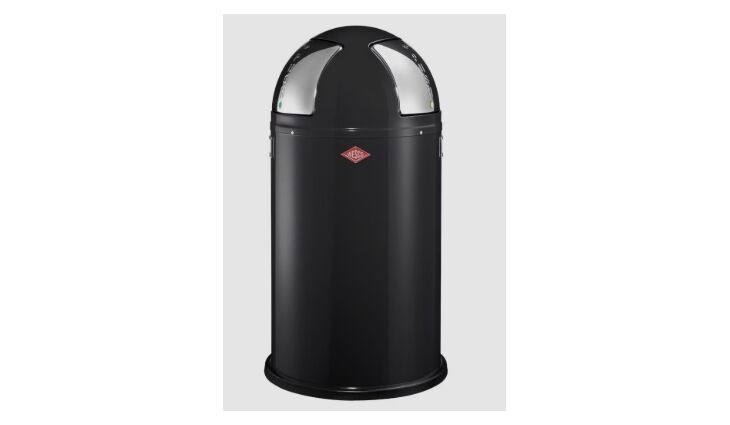 Wesco Push Two Abfallbehälter matt schwarz 175861-73