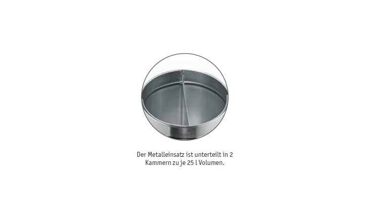 Wesco Push Two Abfallbehälter matt schwarz 175861-73