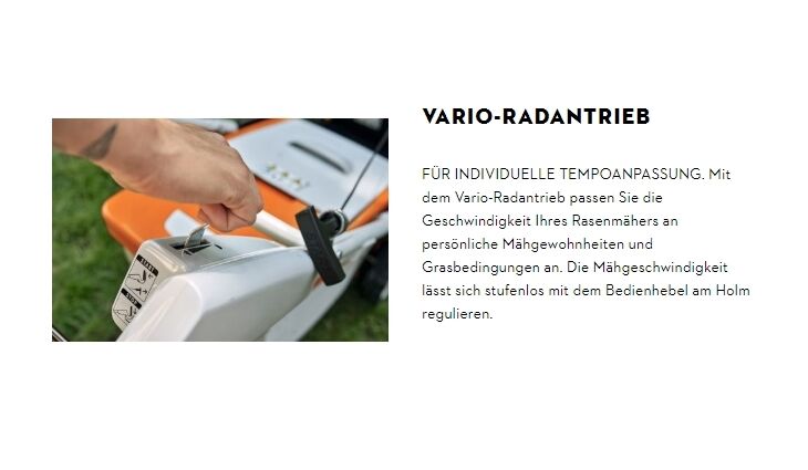 STIHL RMA448PV Akku-Rasenm. Set AP30/AL301 WA412000007