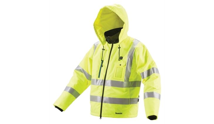 Makita Akku-Thermojacke gelb M DCJ206ZM ohne AK/LG