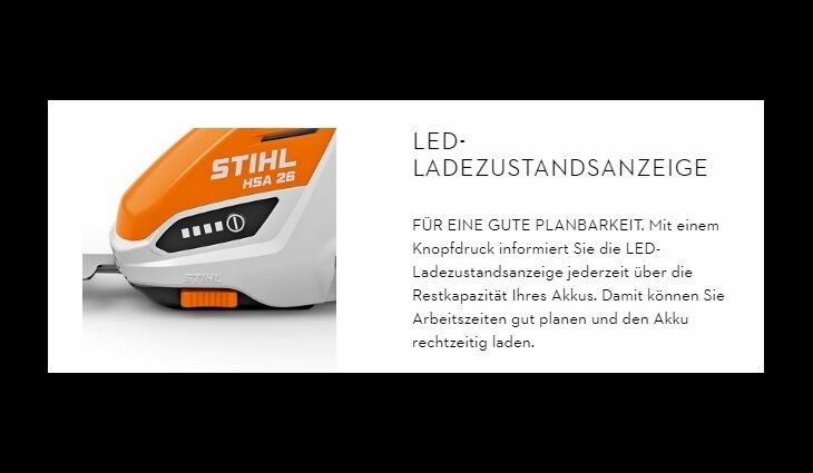 STIHL HSA 26 Set Akku-Strauchschere HA030113521 NEU!